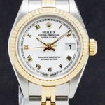 Rolex Lady-Datejust 69173 (1996) - White dial 26 mm Gold/Steel case (1/7)