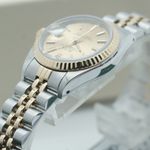 Rolex Lady-Datejust 69173 (1985) - Champagne wijzerplaat 26mm Goud/Staal (7/8)