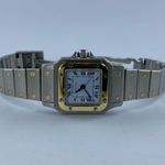 Cartier Santos 0902 (Unknown (random serial)) - White dial 24 mm Gold/Steel case (1/6)