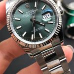 Rolex Datejust 36 126234 (2024) - Green dial 36 mm Steel case (7/8)