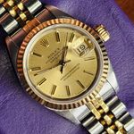 Rolex Lady-Datejust 69173 (1986) - Champagne dial 26 mm Gold/Steel case (2/5)