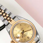 Rolex Lady-Datejust 69173 (1993) - Champagne wijzerplaat 26mm Goud/Staal (4/8)