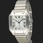 Cartier Santos WSSA0029 (2025) - Zilver wijzerplaat 35mm Staal (1/8)