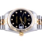 Rolex Datejust 31 68273 (1990) - Black dial 31 mm Gold/Steel case (6/8)