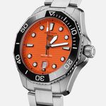 TAG Heuer Aquaracer 300M WBP201F.BA0632 (2024) - Oranje wijzerplaat 43mm Staal (1/1)