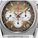 Zenith El Primero Chronomaster 03.A384.400/385.M385 (2024) - Bruin wijzerplaat 37mm Staal (1/1)