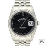 Rolex Datejust 36 16234 (1995) - Black dial 36 mm Steel case (2/8)