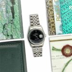 Rolex Datejust 36 16234 (1995) - Black dial 36 mm Steel case (8/8)