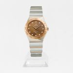 Omega Constellation Quartz 131.20.28.60.63.001 (2024) - Brown dial 28 mm Gold/Steel case (1/1)