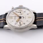 Lemania Vintage 15CHT (1960) - Silver dial 38 mm Steel case (7/8)