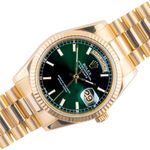 Rolex Day-Date 36 118238 (2001) - Groen wijzerplaat 36mm Geelgoud (1/8)
