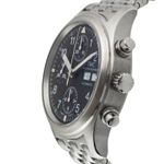 IWC Pilot Chronograph IW370605 (2000) - Zwart wijzerplaat 39mm Staal (6/8)