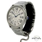 Cartier Ronde Solo de Cartier W6701011 (Onbekend (willekeurig serienummer)) - Zilver wijzerplaat 42mm Staal (2/8)