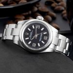 Rolex Oyster Perpetual 26 176200 (Unknown (random serial)) - Black dial 26 mm Steel case (2/8)