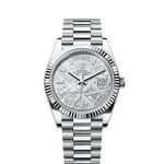 Rolex Day-Date 40 228236 (2025) - Silver dial 40 mm Platinum case (1/1)