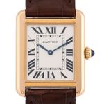 Cartier Tank Solo W5200024 (2013) - Zilver wijzerplaat 31mm Roségoud (2/7)