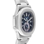 Patek Philippe Nautilus 5980/1A-001 (2008) - Blauw wijzerplaat 41mm Staal (4/6)