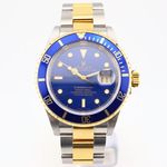 Rolex Submariner Date 16613 (2000) - Blauw wijzerplaat 40mm Goud/Staal (1/1)