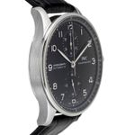 IWC Portuguese Chronograph IW371447 (Unknown (random serial)) - Black dial 41 mm Steel case (7/8)