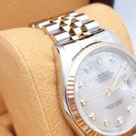 Rolex Datejust 36 16233 (2001) - Pearl dial 36 mm Gold/Steel case (5/8)