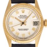 Rolex Datejust 6827 (1977) - Wit wijzerplaat 31mm Geelgoud (1/7)
