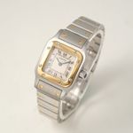 Cartier Santos Galbée 1567 (2000) - Champagne dial 35 mm Gold/Steel case (3/8)