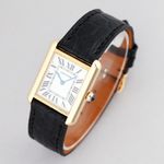 Cartier Tank Solo 2743 (2007) - White dial 24 mm Yellow Gold case (4/8)