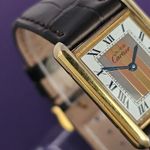 Cartier Tank Vermeil 590005 (Onbekend (willekeurig serienummer)) - Wit wijzerplaat 23mm Zilver (2/4)