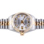 Rolex Lady-Datejust 69173 (1992) - Silver dial 26 mm Gold/Steel case (6/8)