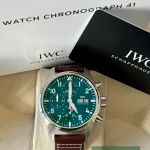 IWC Pilot Chronograph IW388103 (2026) - Groen wijzerplaat 41mm Staal (7/7)