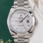 Rolex Day-Date 40 228206 (2021) - Silver dial 40 mm Platinum case (7/8)
