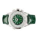 Patek Philippe World Time 5930P-001 (2022) - Green dial 40 mm Platinum case (9/12)