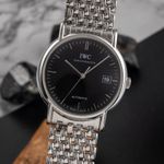IWC Portofino Automatic IW353306 (Onbekend (willekeurig serienummer)) - Zwart wijzerplaat 38mm Staal (3/8)