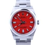 Rolex Oyster Perpetual 36 126000 (2022) - Red dial 36 mm Steel case (1/1)
