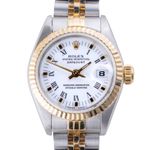 Rolex Lady-Datejust 69173 (1990) - White dial 26 mm Gold/Steel case (3/8)