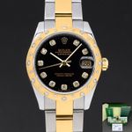 Rolex Datejust 31 178343 (2010) - Champagne dial 31 mm Gold/Steel case (1/8)