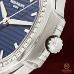 Patek Philippe Nautilus 7118/1200A-001 (2020) - Blauw wijzerplaat 35mm Staal (4/8)