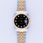 Rolex Datejust 36 16233 (2000) - Zwart wijzerplaat 36mm Goud/Staal (3/8)