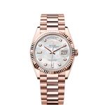 Rolex Day-Date 36 128235 (2024) - Pearl dial 36 mm Rose Gold case (1/1)