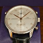 IWC Portuguese Chronograph IW3712 (2004) - Silver dial 41 mm Steel case (1/5)