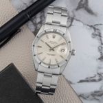Rolex Oyster Perpetual Date 1501 (1969) - Zilver wijzerplaat 34mm Staal (1/8)