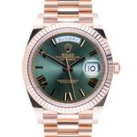 Rolex Day-Date 40 228235 (2026) - Green dial 40 mm Rose Gold case (3/7)
