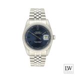 Rolex Datejust 36 16234 (1991) - Blauw wijzerplaat 36mm Staal (3/8)