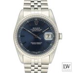 Rolex Datejust 36 16234 (1991) - Blauw wijzerplaat 36mm Staal (2/8)