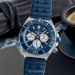 Breitling Chronomat AB0136161C1S1 (Unknown (random serial)) - Blue dial 44 mm Steel case (1/8)