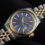 Rolex Lady-Datejust 6917 (1976) - Blue dial 26 mm Gold/Steel case (3/8)