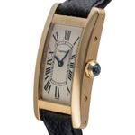 Cartier Tank Américaine W26015K2 (1996) - Silver dial 19 mm Yellow Gold case (6/8)