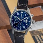 IWC Pilot Chronograph IW377706 (Onbekend (willekeurig serienummer)) - Blauw wijzerplaat 43mm Staal (3/8)