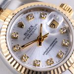 Rolex Lady-Datejust 69173 (1992) - Silver dial 26 mm Gold/Steel case (2/8)