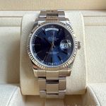 Rolex Day-Date 36 118239 (2002) - Blue dial 43 mm White Gold case (1/28)